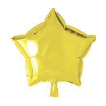 Folieballong, stjärna gul 45 cm
