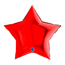 Folieballong, stjärna röd 91 cm