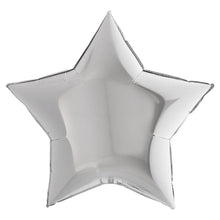 Folieballong, stjärna silver 91 cm