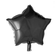 Folieballong, stjärna svart 45 cm