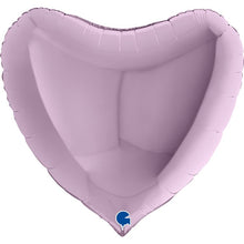 Folieballong, hjärta pastellila 91 cm