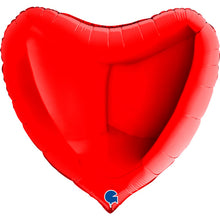 Folieballong, hjärta röd 91 cm