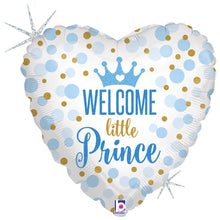 Folieballong, welcome little prince 45 cm