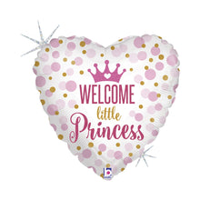 Folieballong, welcome little princess 45 cm