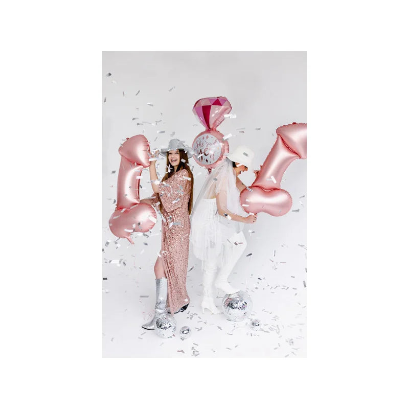 Folieballong, penis roséguld 55x112 cm