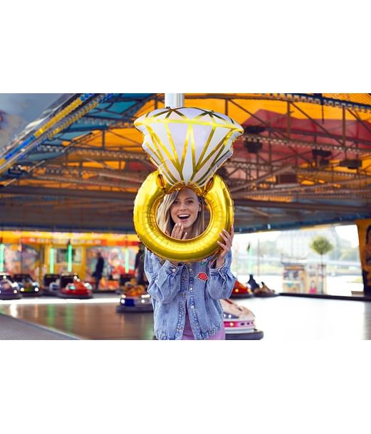 Folieballong, vigselring 60x95 cm