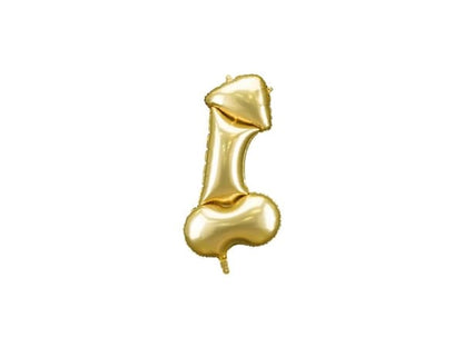 Folieballong, penis guld 55x112 cm