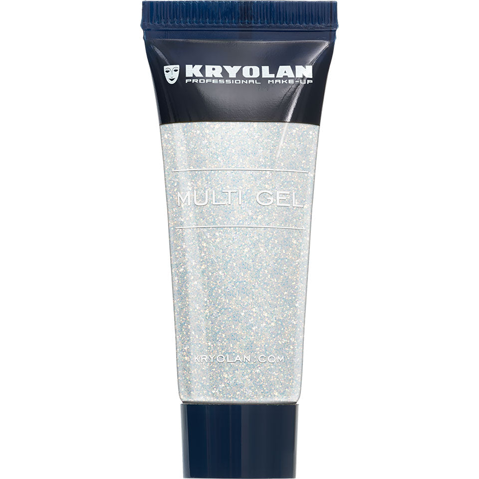 Kryolan multigel glitter, pearl white 10 ml