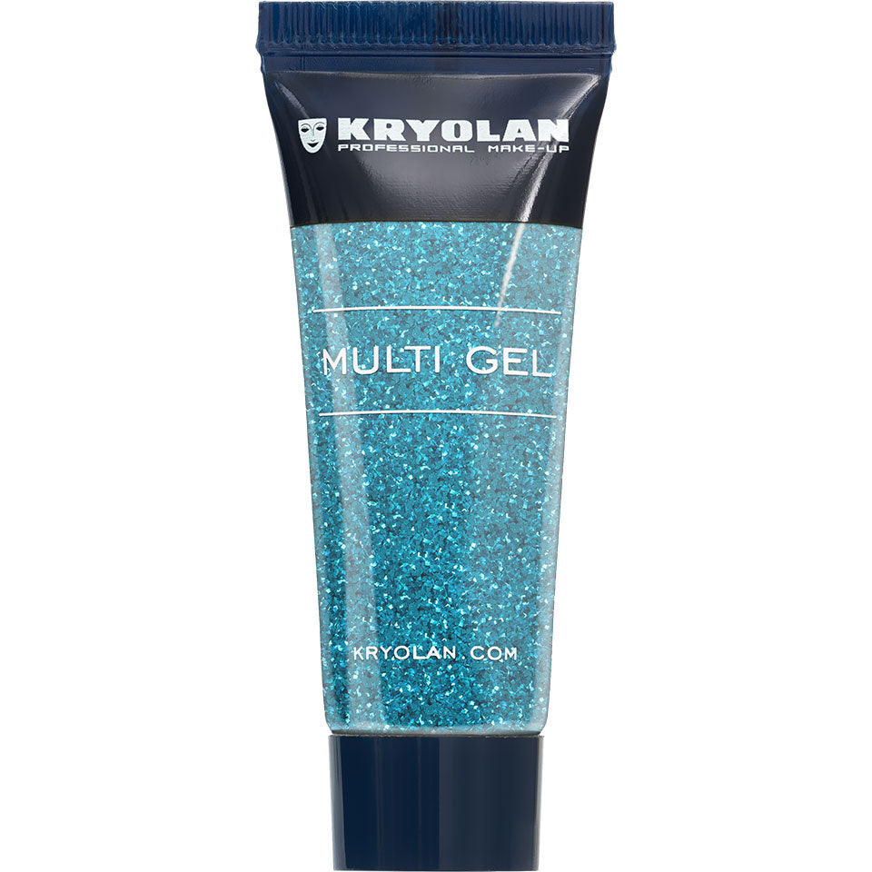 Kryolan multigel glitter, turkos 10 ml