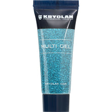 Kryolan multigel glitter, turkos 10 ml