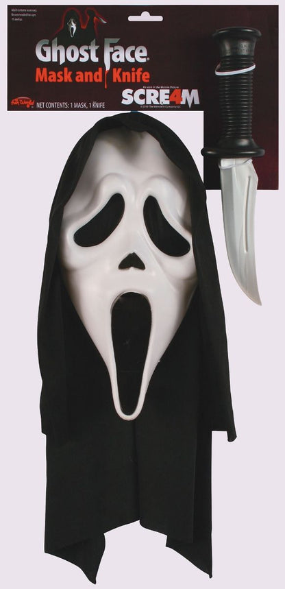 Scream mask & kniv, Ghostface