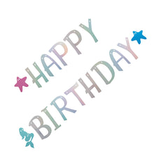 Girlang, happy birthday holographic 270 cm