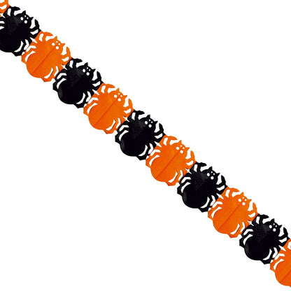 Girlang, spindel svart/orange 4 m