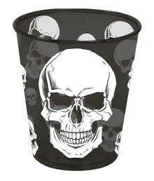 Plastglas, dödskalle 10 cm