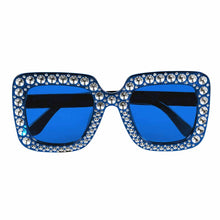 Glasögon, blå bling