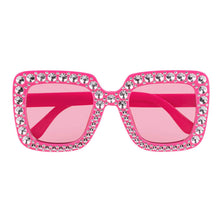 Glasögon, rosa bling