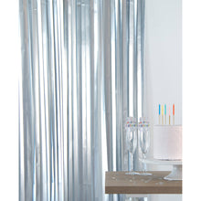 Glitterdraperi, matt silver 1x2 m