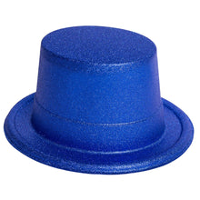 Glitterhatt, blå