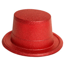 Glitterhatt, röd