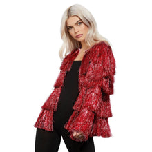 Glitterjacka, Fever röd L/XL