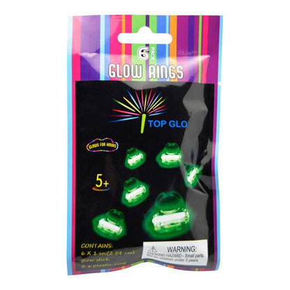 Glowsticks, ringar 6 st