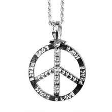 Halsband, peace silver