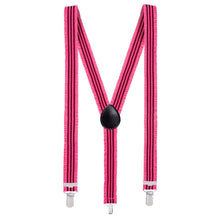 Hängslen, neon rosa