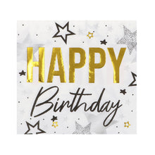 Servetter, happy birthday 20 st