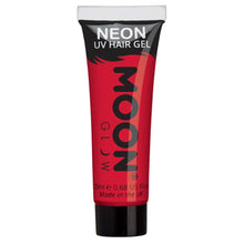 Moon Hårgelé neon UV, röd 20 ml