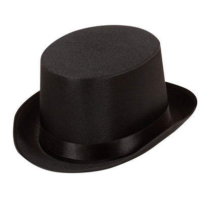 Hög hatt, satin svart