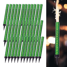 Isfacklor, grön 12 cm 36 st