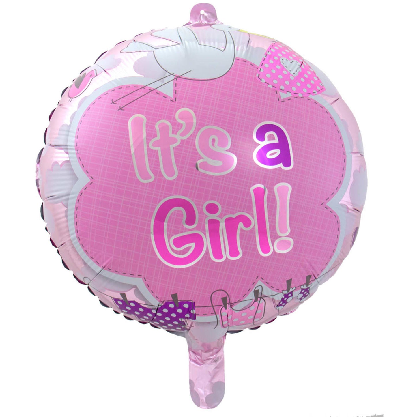 Folieballong, it's a girl 43 cm