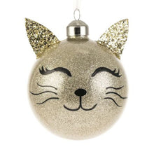 Julgranskula, katt guld 8 cm