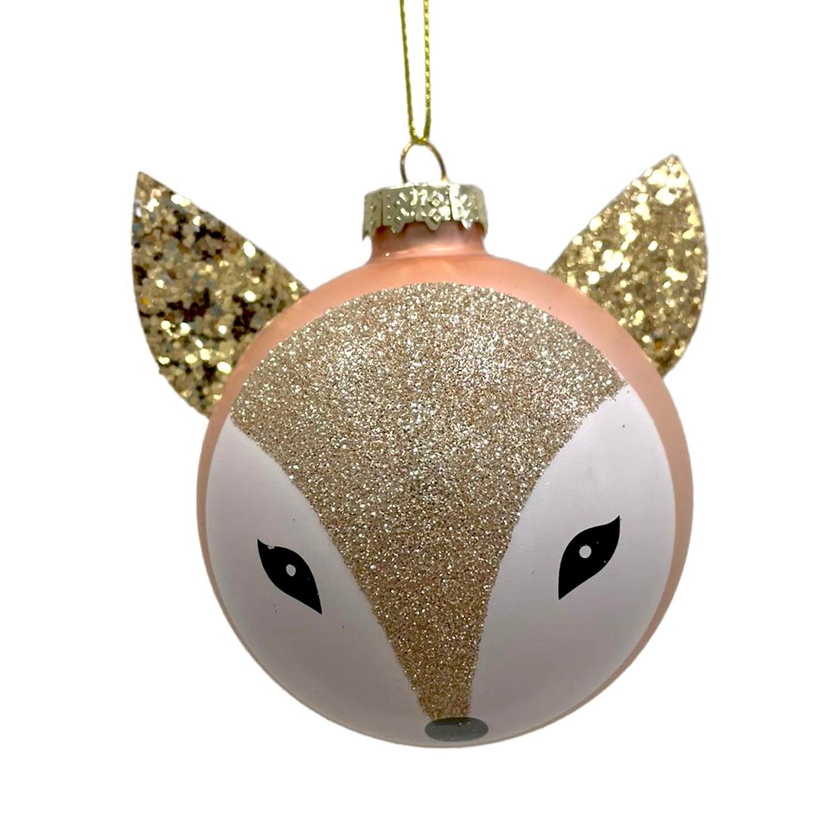 Julgranskula, räv rosé 8 cm