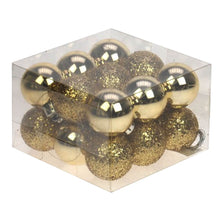 Julgranskulor, guld 18 st 3 cm