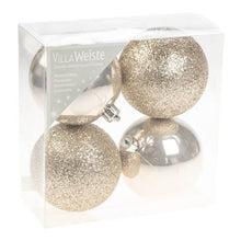 Julgranskulor, guld & silver 4 st 8 cm