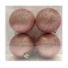 Julgranskulor, rosa 4 st 8 cm