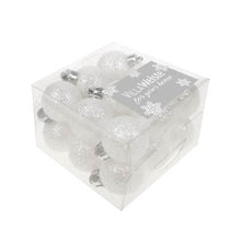 Julgranskulor, snöglitter 18 st