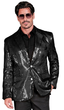 Discokavaj, paljett svart S