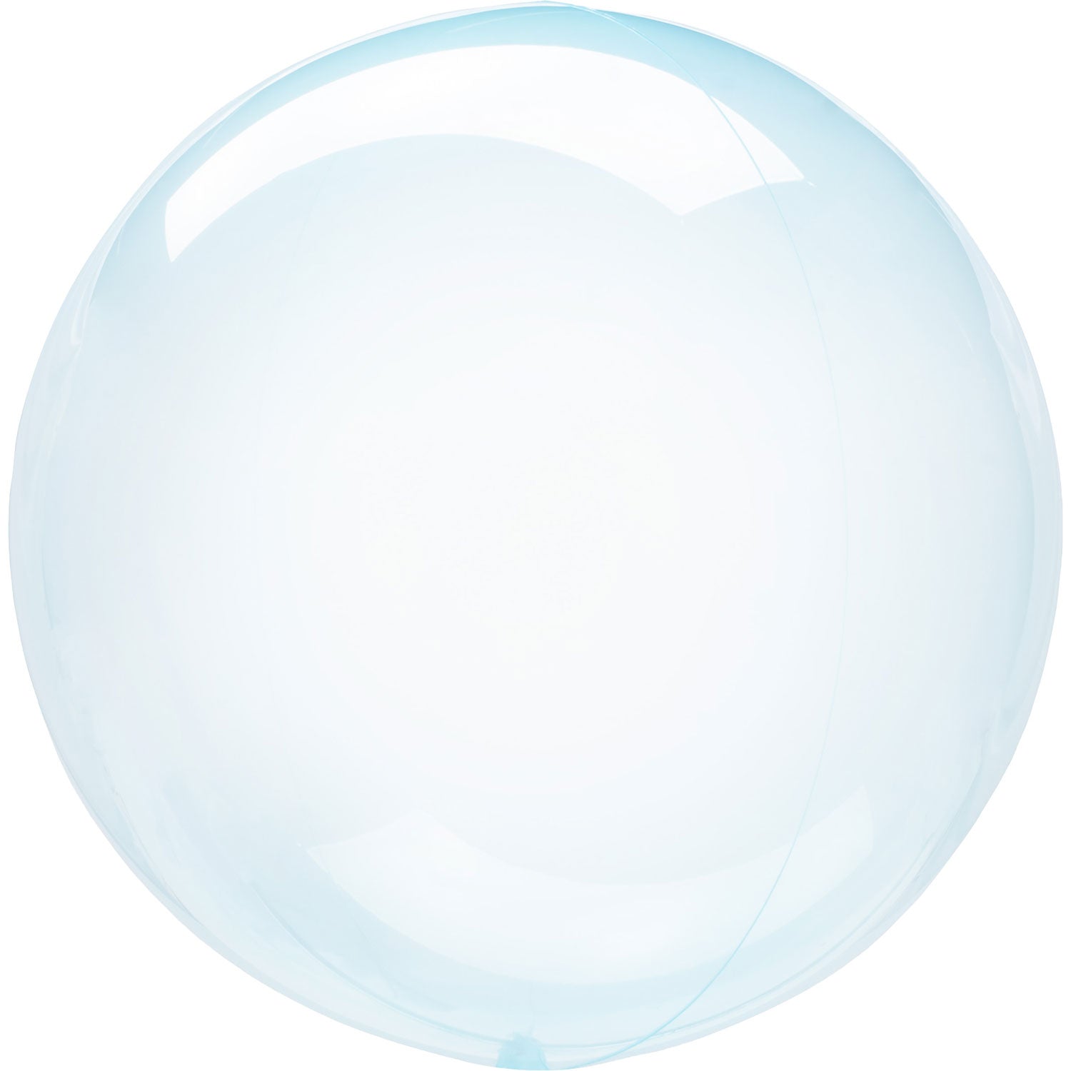 Klotballong, transparent blå 40 cm – Butterick's