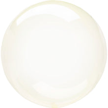 Klotballong, transparent gul 40 cm