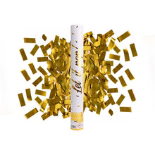 Konfettibomb, guld 40 cm (folie)