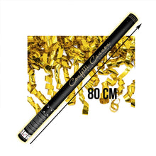 Konfettibomb, guld streamers 80 cm