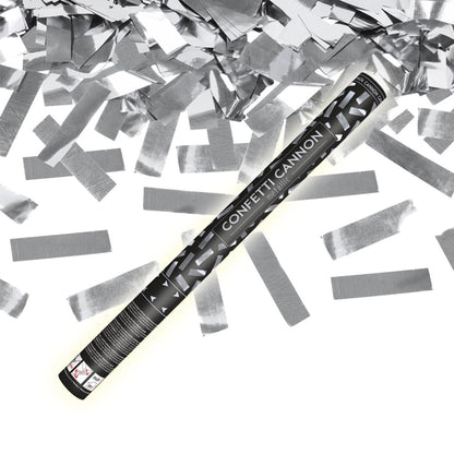 Konfettibomb, silver metallic 60 cm
