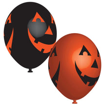 Latexballonger, Smiling Pumpkin 27 cm 6 st