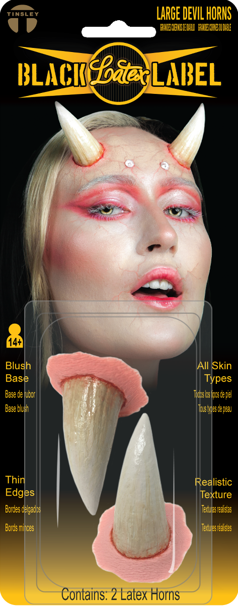 Black Label Latex Horns - Large Devil Horns