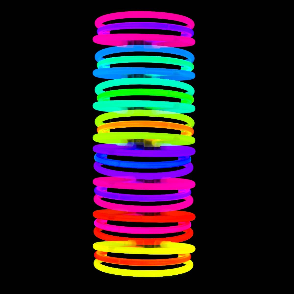 Glowsticks, lysande armband 20 cm 15 st