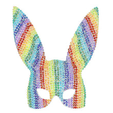 Mask, Fever Deluxe Rainbow Jewel Studded Bunny