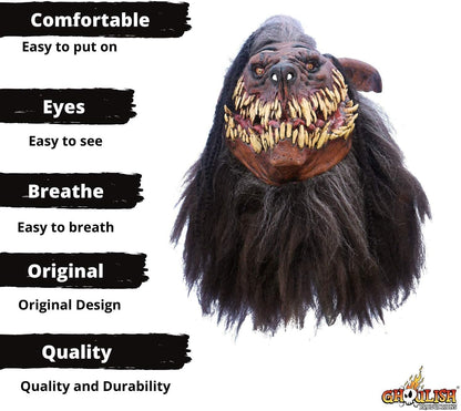 Ghoulish mask, Snarling Werewolf
