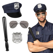 Maskeradset, polis blå